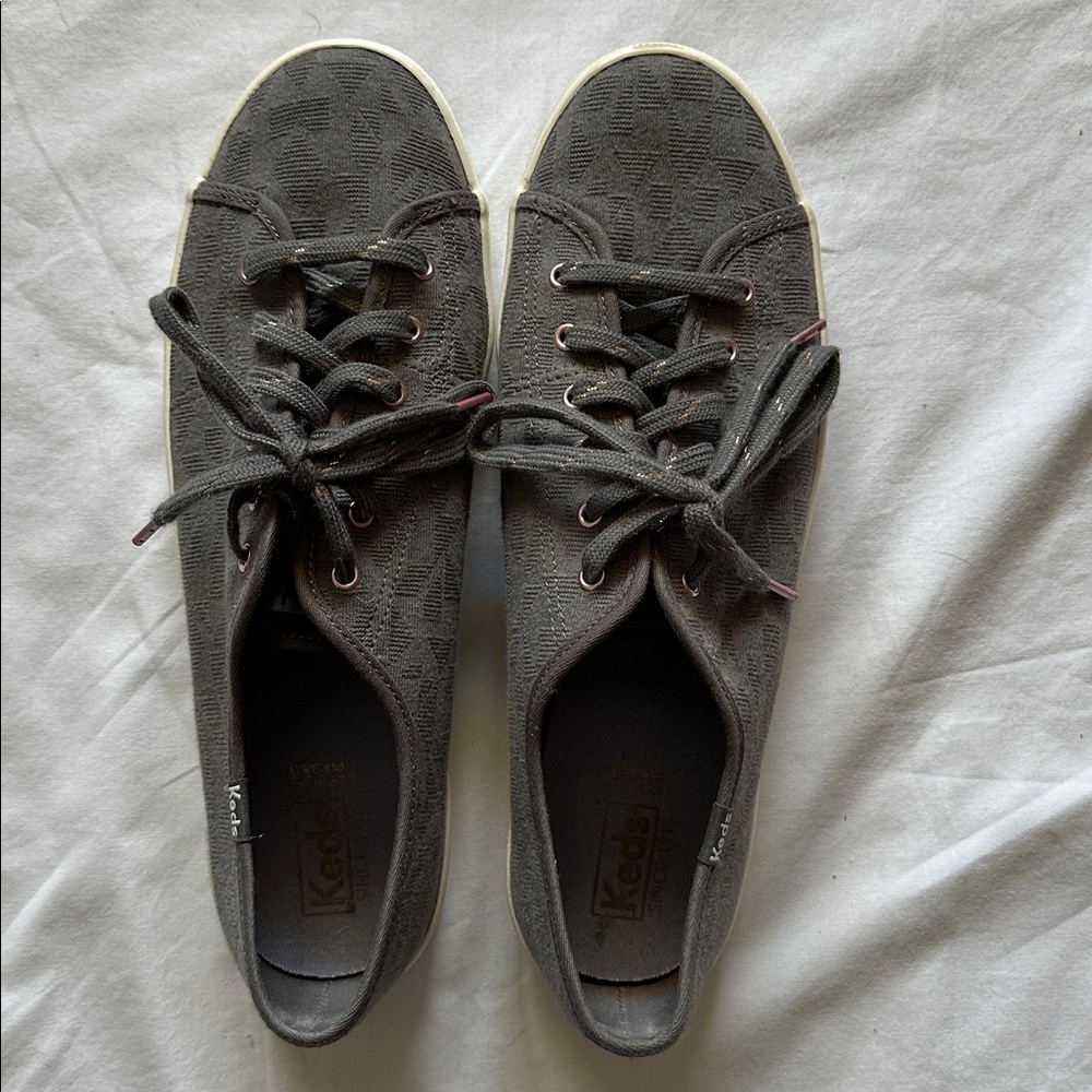 Keds Charcoal Lace-Up Sneakers